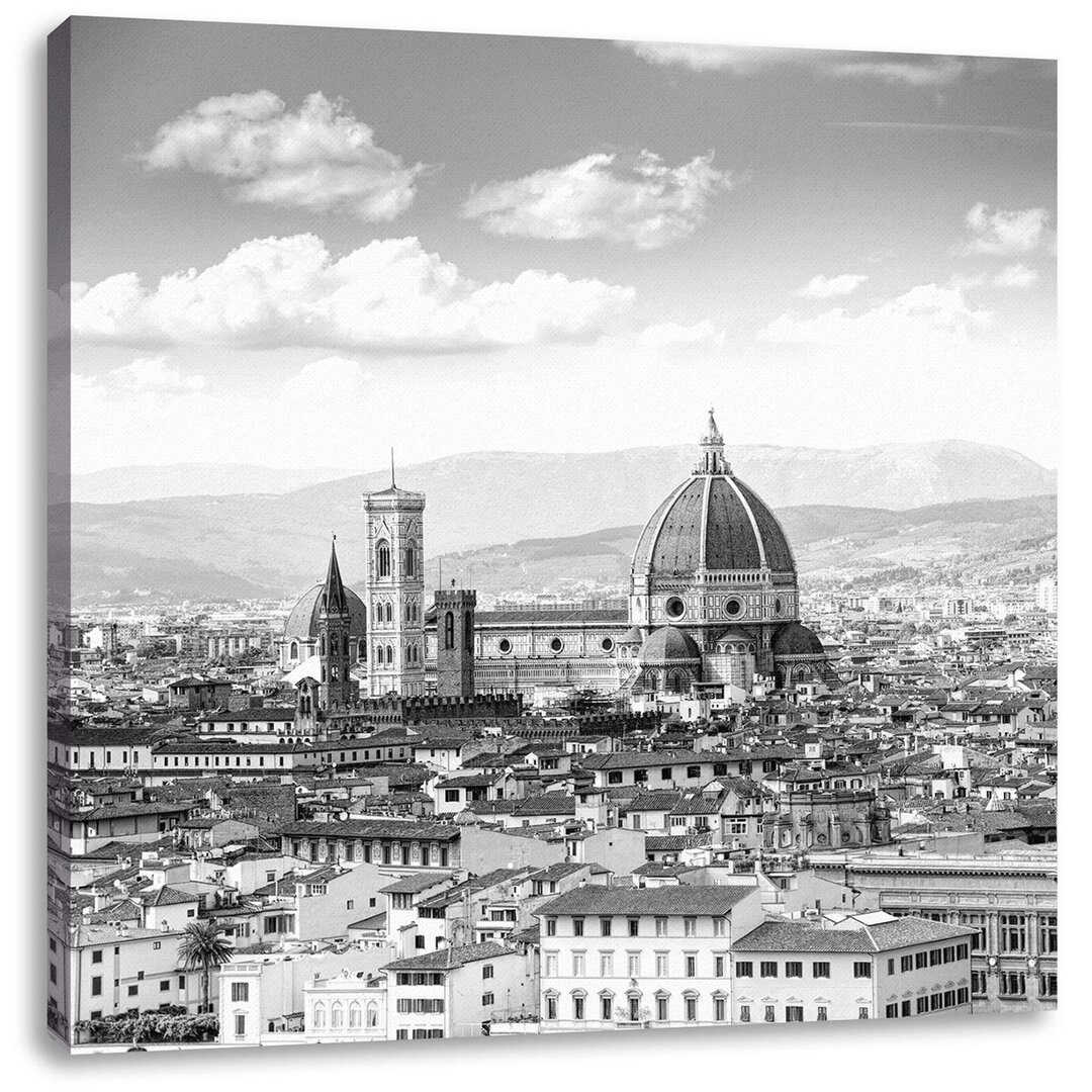 Leinwandbild Panoramablick über die Dächer von Florenz