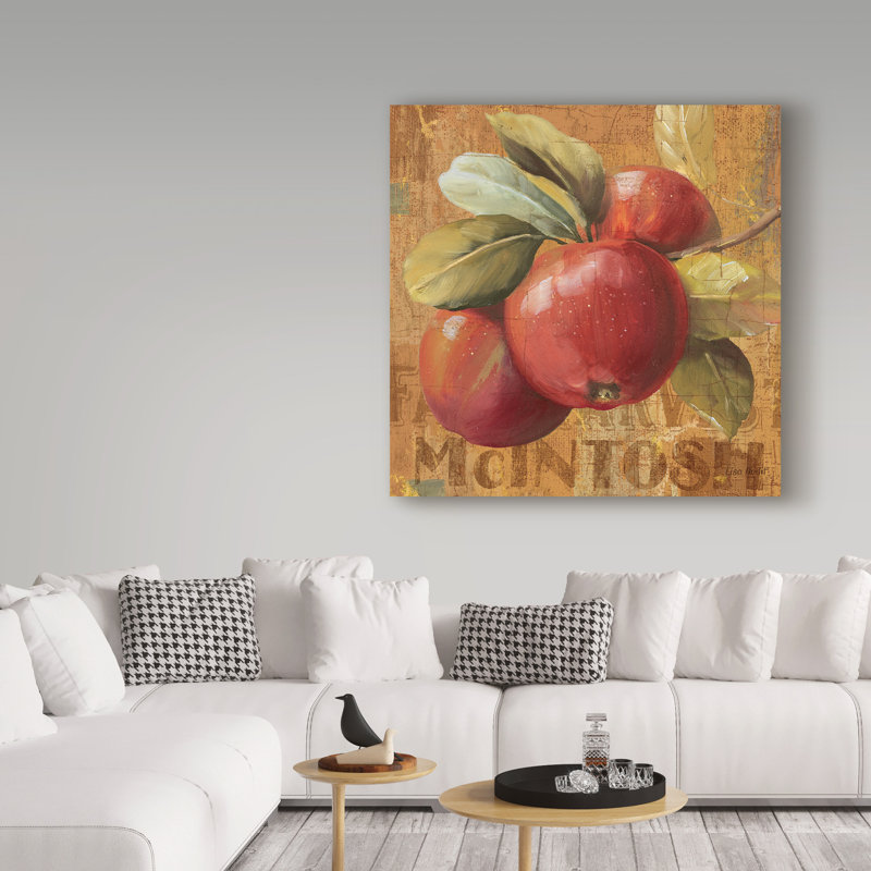 « apple saison ii », reproduction d’impression sur toile tendue, H 14 po x l 14 po x P 2 po