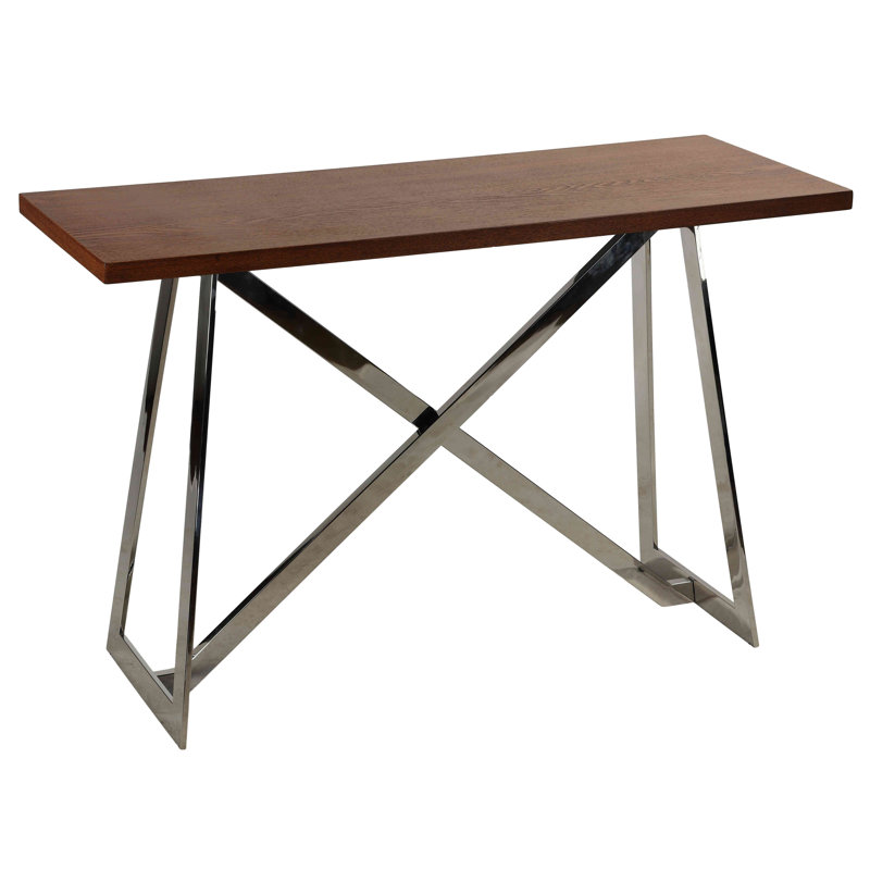 Adelane 47.25'' Solid Wood Top Console Table