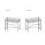 Muskoka Single (3') Bed Frames High Sleeper Loft Bed with Built-in-Desk-144748766