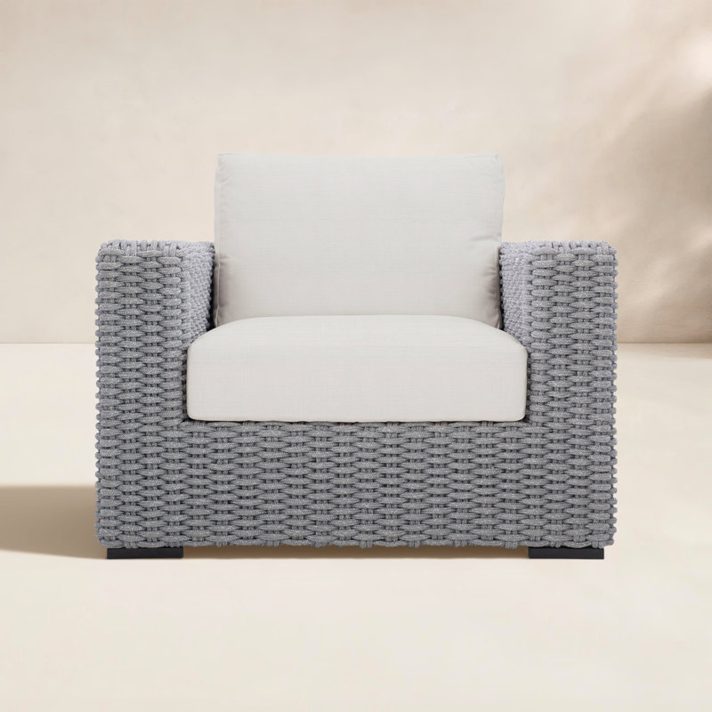 Capri Outdoor Lounge Chair, White Linen 6016-000