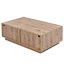 Vernay Pedestal Coffee Table with Storage