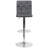 Niven Contemporary Button Tufted Adjustable Height Barstool with Chrome Base-45046387