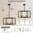 6/8 Light Farmhouse Lantern Geometric Chandelier-156323792-162188183