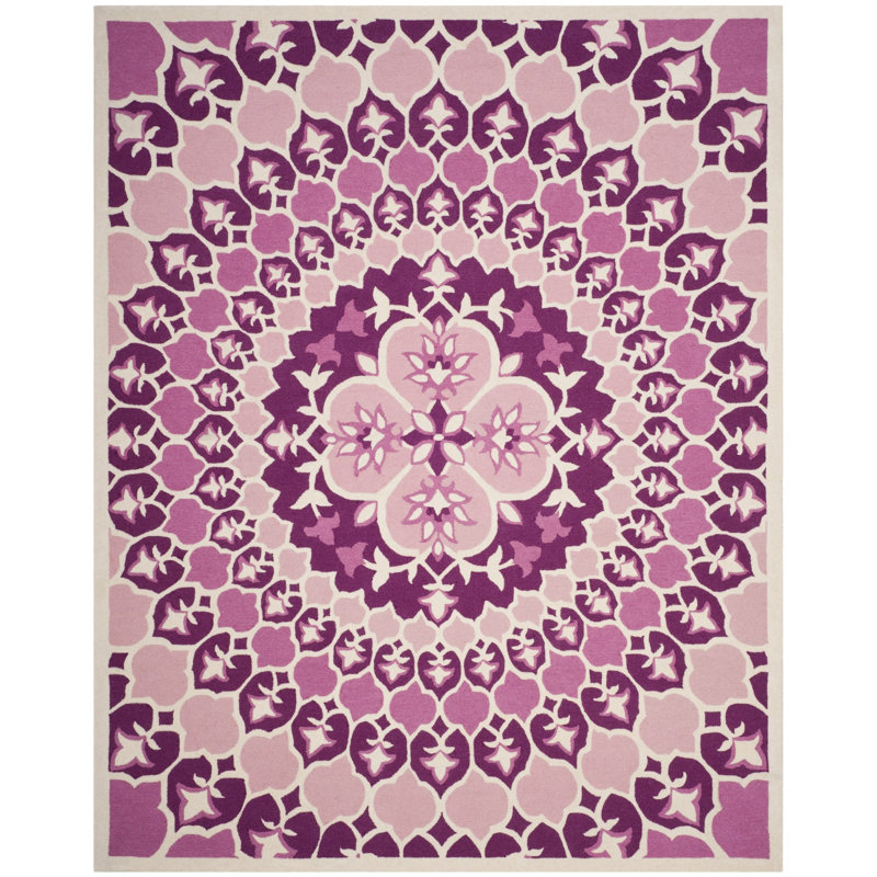 Miu Hand Tufted Wool Floral Rug