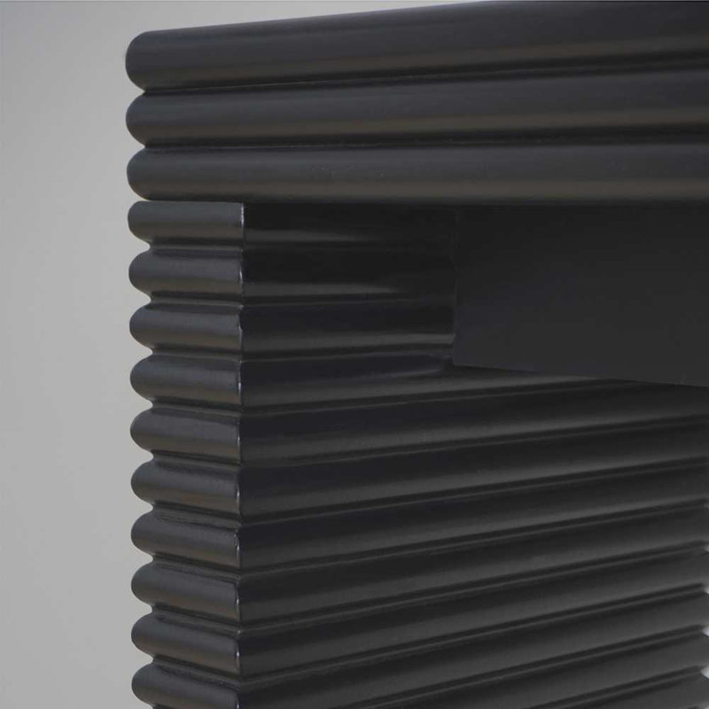Modern Console Table with Ribbed Desig