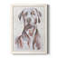 «Sitting Dog I», peinture sur toile encadrée-261148157-261148152