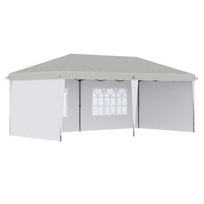 9.7 Ft. W x 19.2 Ft. D Steel Canopy