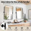 Miroir de salle de bain mural moderne inclinable | Cadre pivotant en acier inoxydable-1498669461-1508626407