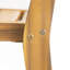 Chaise d'appoint d'extérieur en bois d'acacia, finition teck (ensemble de 2)