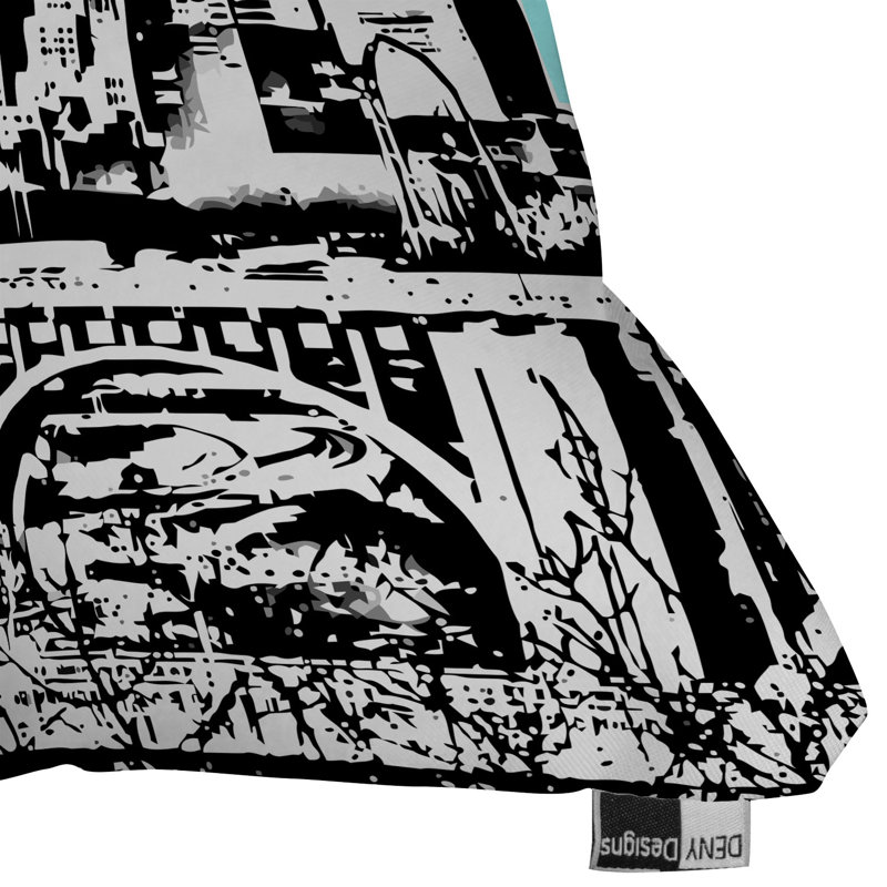 Bird Ave Minneapolis Throw Pillow, 20" x 20", Sky