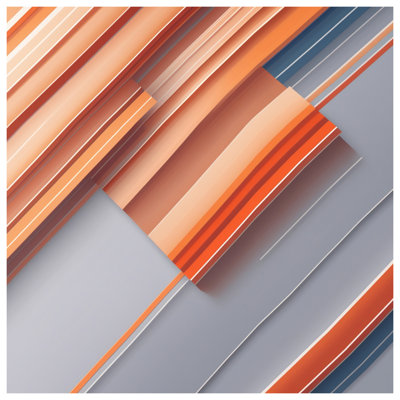 Édredon orange à rayures diagonales