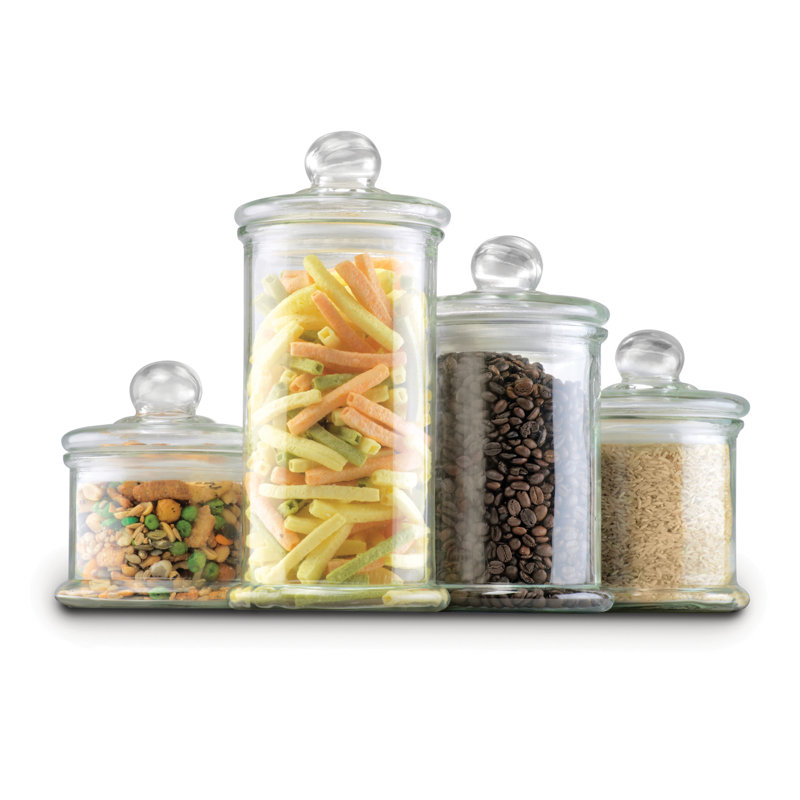 Glass Canister - Set of 4