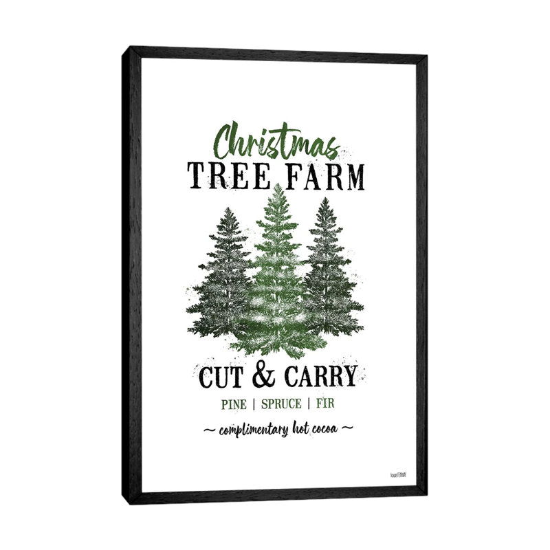 Christmas Tree Farm by House Fenway - Print on Canvas, 101.6 cm H x 66.04 cm W, Black Framed Canvas