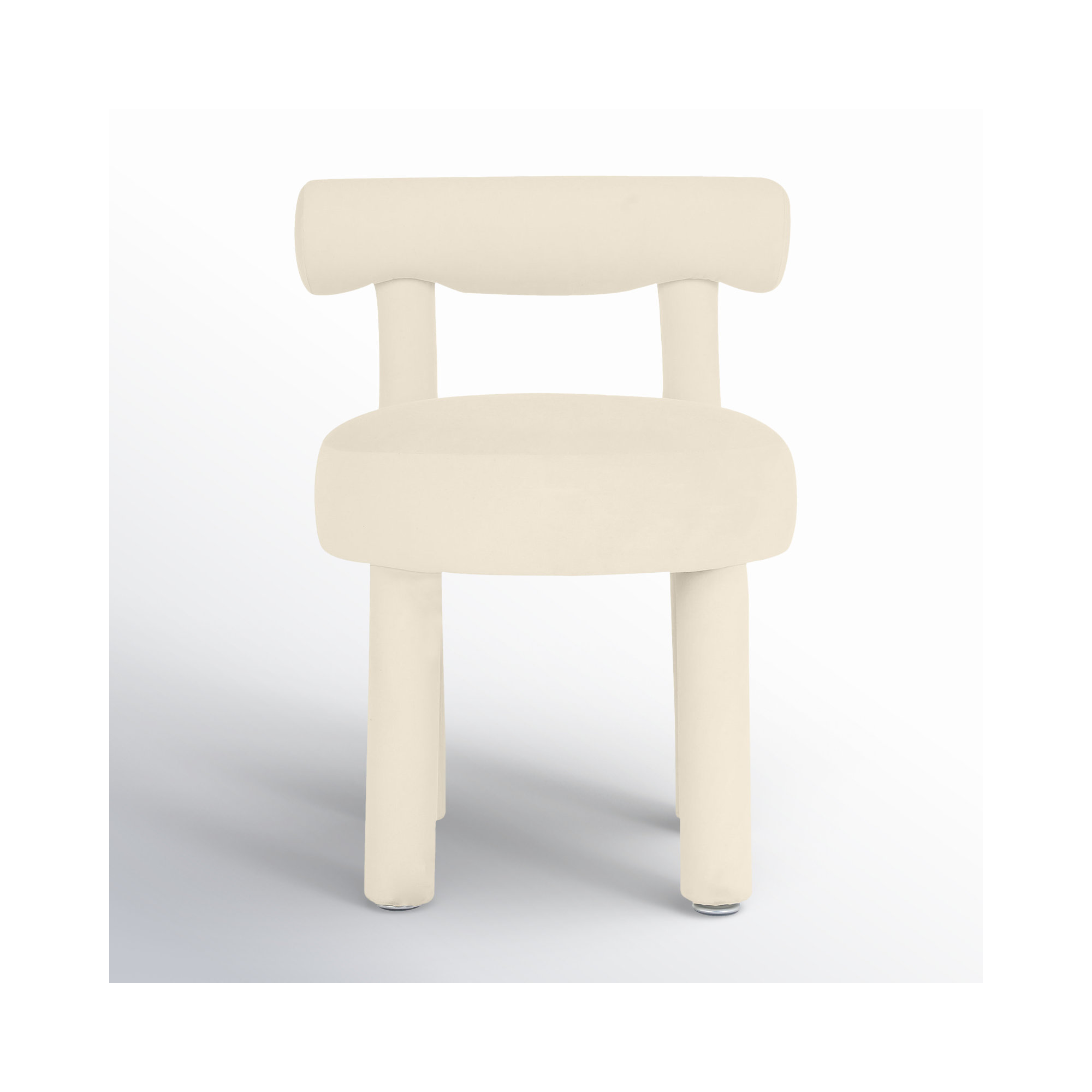 Cecilia Velvet Dining Chair, Velvet Cream