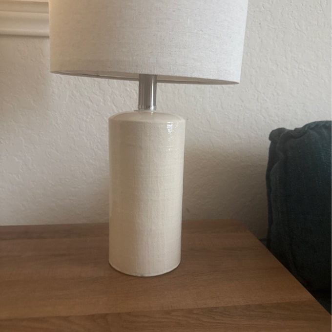 Cecchino 20.25" European-Style Minimalist Ceramic Lamp, Suitable for Bedrooms, Living Rooms, and Coffee Tables (Set of 2)