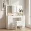 Ensemble de meuble-lavabo à 43 tiroirs l 43 po avec miroir lumineux à DEL et prise de courant-1669672429