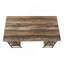 Bureau d'ordinateur, bureau personnel, ordinateur portable, tablettes de rangement, L 48 po, travail, stratifié brun, métal noir, contemporain-2138731434-2138731430