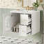 Ensemble de meuble-lavabo mural 24 po pour petit espace, armoire de salle de bain avec lavabo en céramique, 2 tiroirs et 1 porte à fermeture en douceur