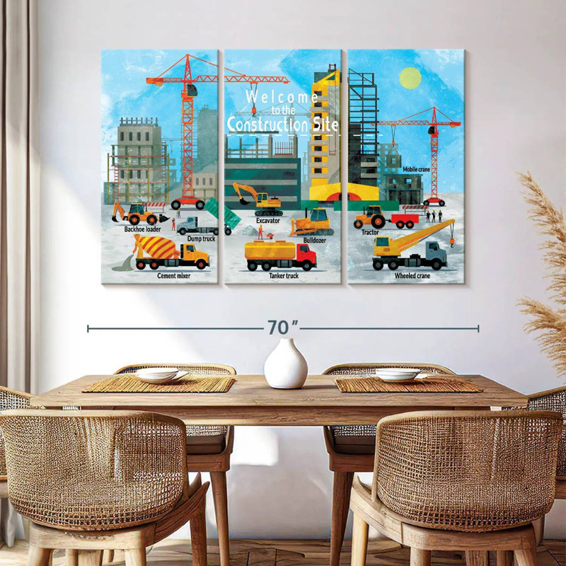 Ashelle Construction Site Chart, 42" H x 65" W
