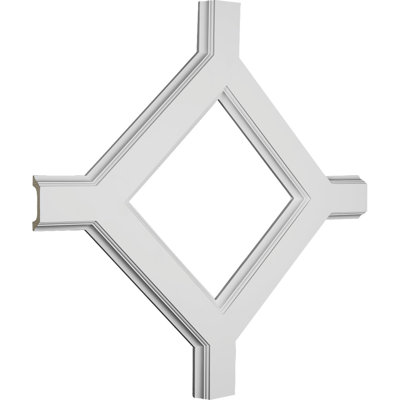 Intersection intérieure en losange pour système de plafond traditionnel à caissons de 5 po