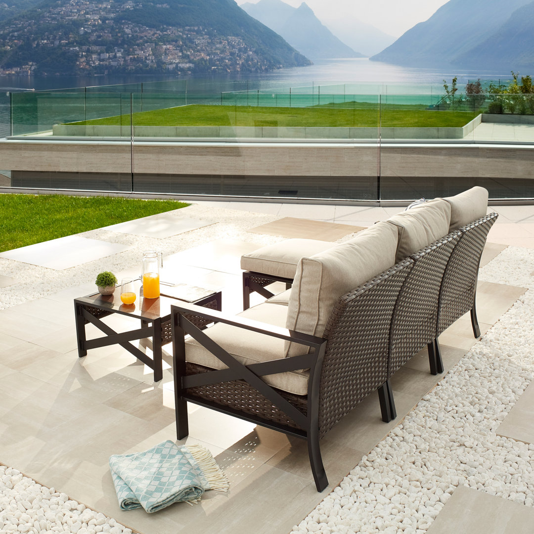 Ajai 4 - Person Modular Patio Conversation Sets with Cushions Latitude Run®