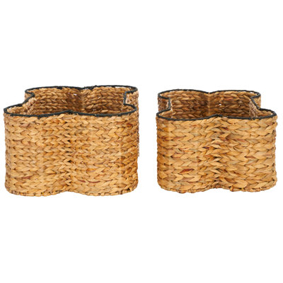Ensemble de 2 paniers en osier 2 pièces