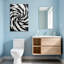 Fashion Black And White Spiral Pattern Art Print-256964954