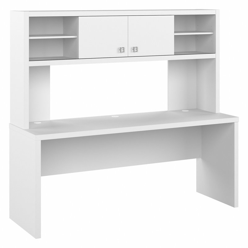 Office 500 Collection Credenza Desk, White