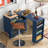 Rolling Kitchen Island With Extended Table-833880359