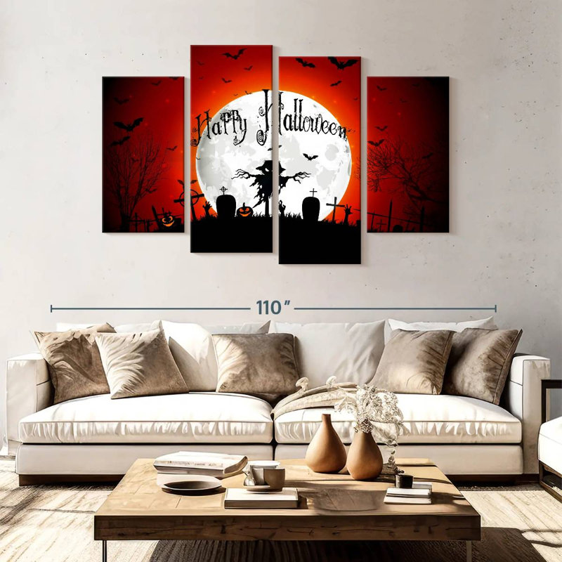 Lelend Happy Halloween Greeting, 54" H x 84" W