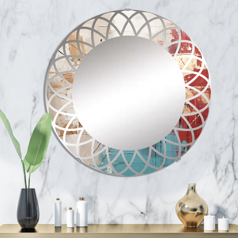 Roylan - Miroir mural moderne rond, 32 po x 32 po