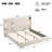 Upholstered Bed Frame with Reading Lamp and USB port-524668702