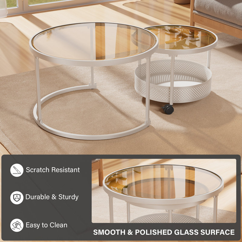 Ensemble de salon 2 pièces en velours côtelé avec table basse, Orienté à droite