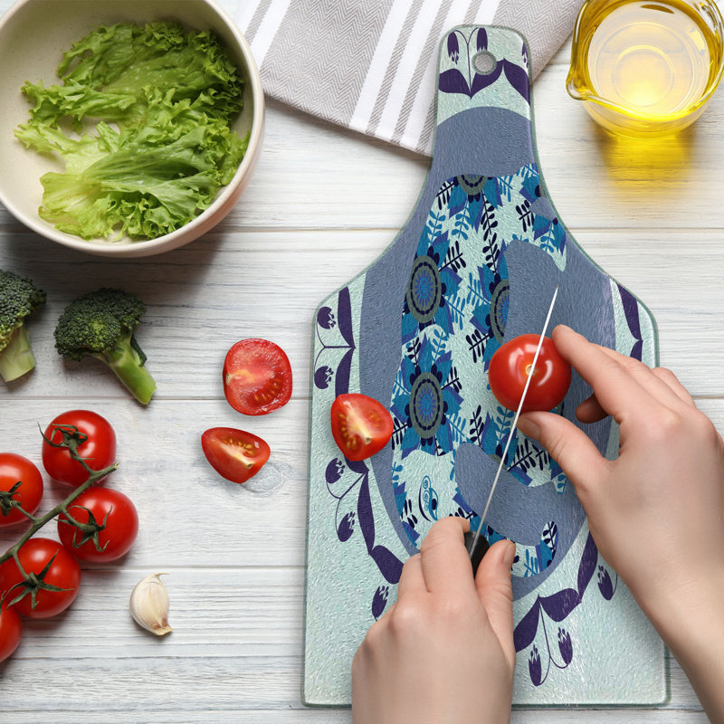 Planche à découper en verre trempé Ambesonne