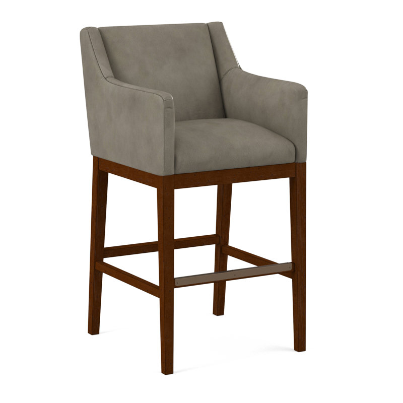 Upholstered Stool, Applause Ashton, Pecan
