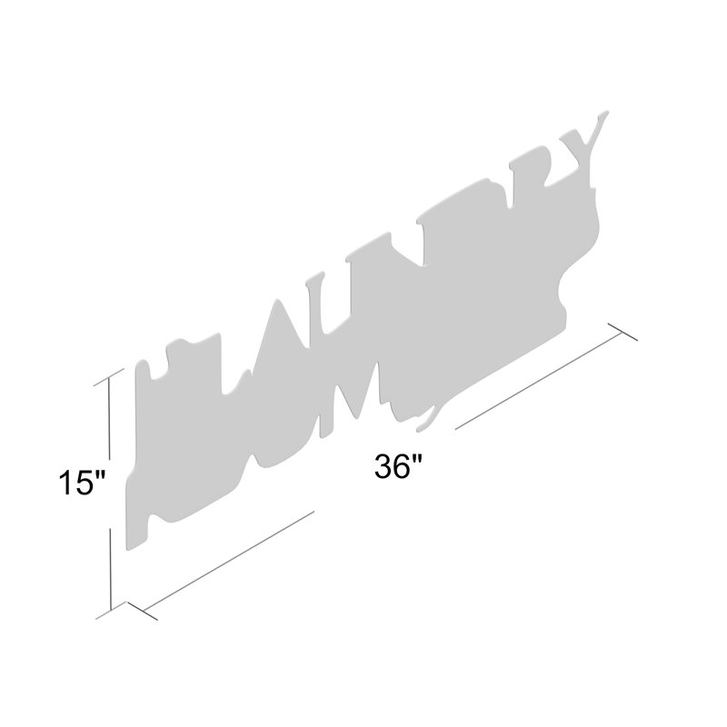 Text & Numbers Non-Wall Damaging Wall Decal, Beige