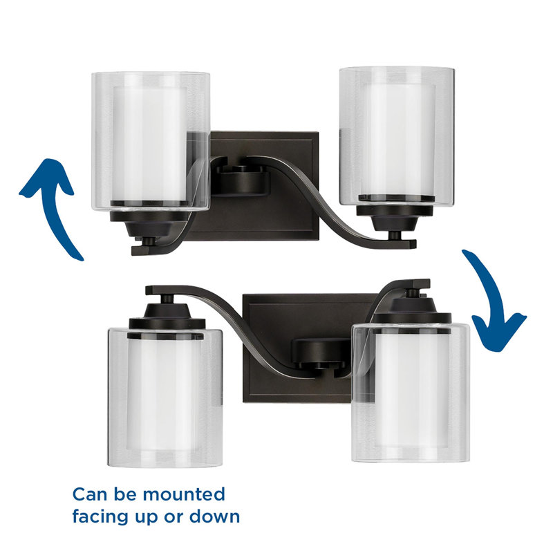 Annon 2 - Light Dimmable Vanity Light, Graphite