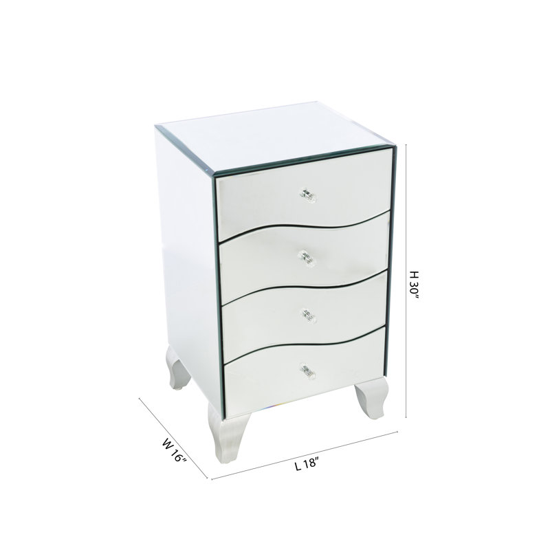 Commode miroir 4 tiroirs