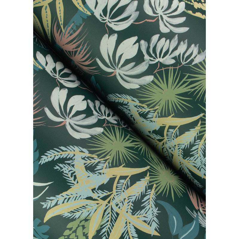 Papier peint botanique Everglades, Vert