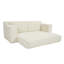 Canapé convertible avec mousse à mémoire de forme, structure en acier, aucun assemblage requis, conception compacte pour petits espaces et appartements (beige)-1108773366