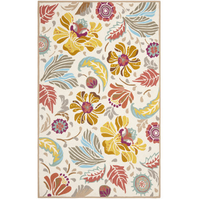 Doyle Hand Hooked Performance Floral Rug