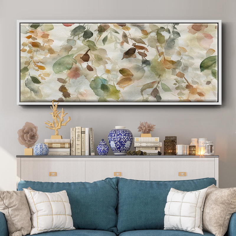 Fall Cascade- Framed Canvas, 20" H x 50" W