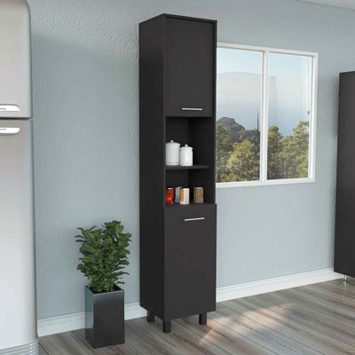 Armoire garde-manger Almada, trois tablettes intérieures