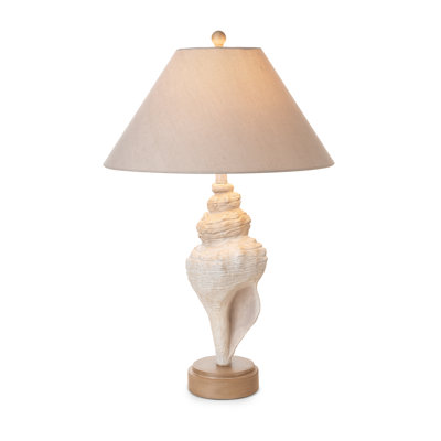 Conch - 30" Seashell Coastal Table Lamp - Set of 2 - Natural