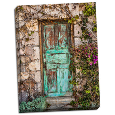 «Doorway in Mexico II», reproduction de photo sur toile tendue