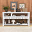 Eco-Friendly Console Table with Metal Handles and Ample Storage-1260829118