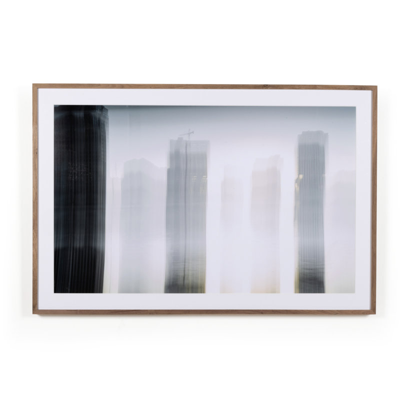 Skyline Beneath 1st St Bridge Painting, 20" H x 30" W x 1.5" D