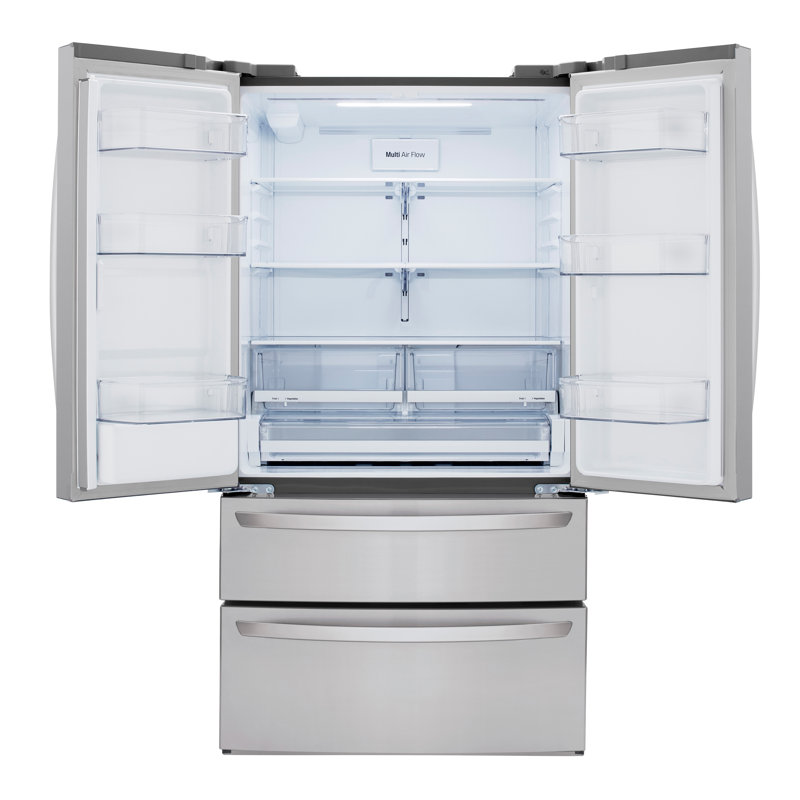 LG 29 cu. ft. French Door Refrigerator with Slim Design Water Dispenser, Stainless Steel