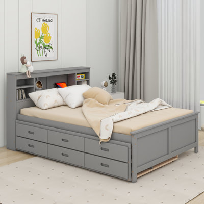 Mercato Full Size Platform Bed with Storage Headboard by Red Barrel Studio